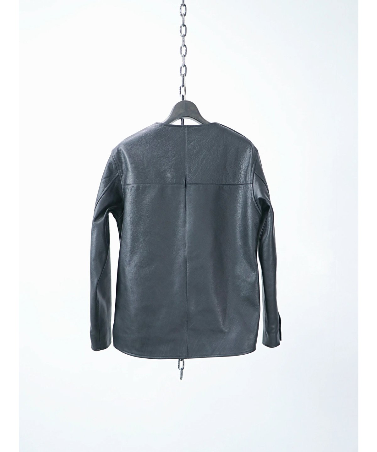 LICHT ADEL / L-ST07 / プルオーバーレザーシャツ / BLACK | Ow