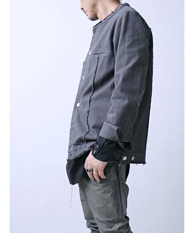 ASKYY / R2 / GRUNGE DENIM JACKET / DEEP DYE | ASKYY / R2 / GRUNGE DENIM JACKET / DEEP DYE |