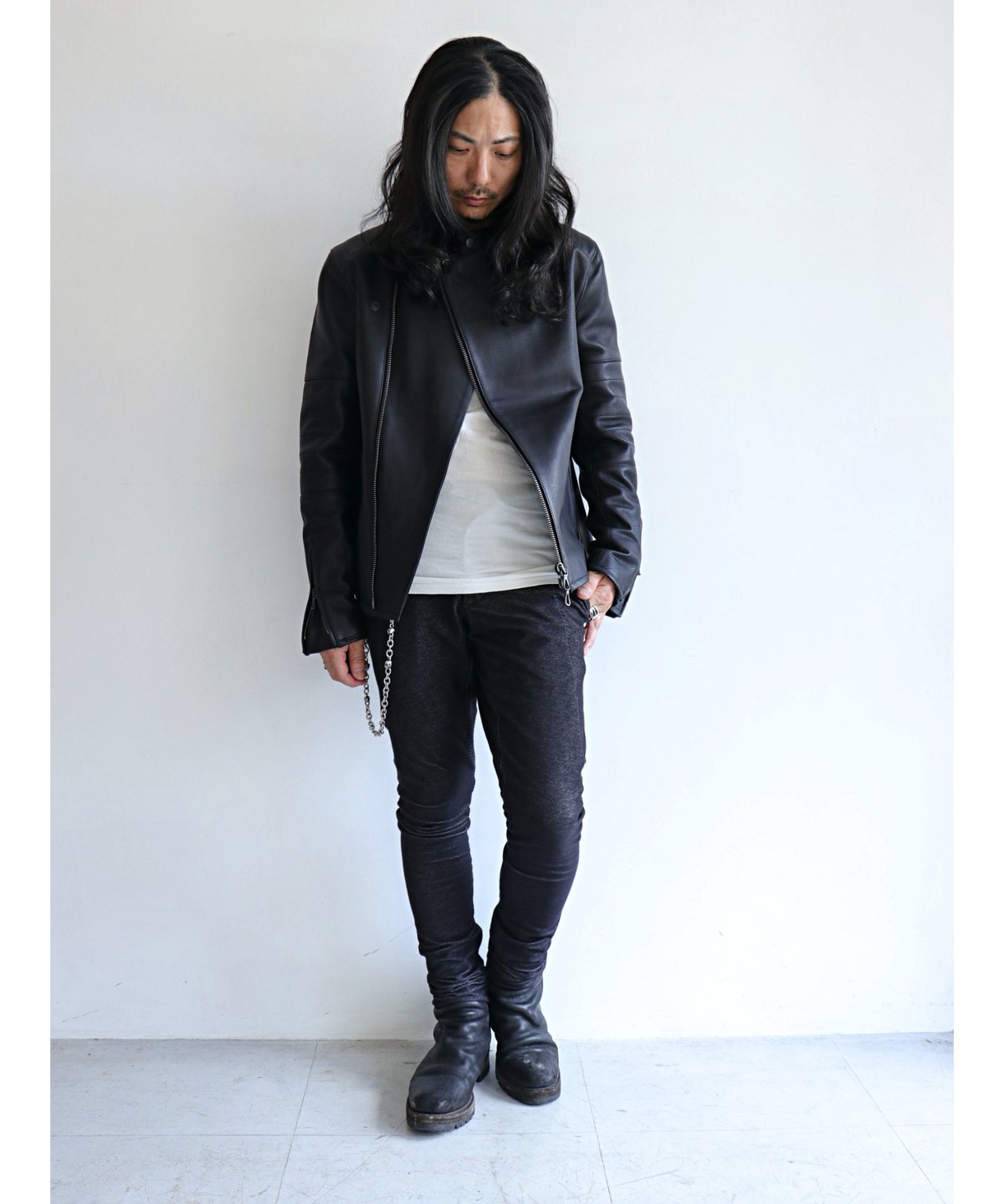 希少】STRUM カンガルースエードレザーシャツ黒色Mサイズ