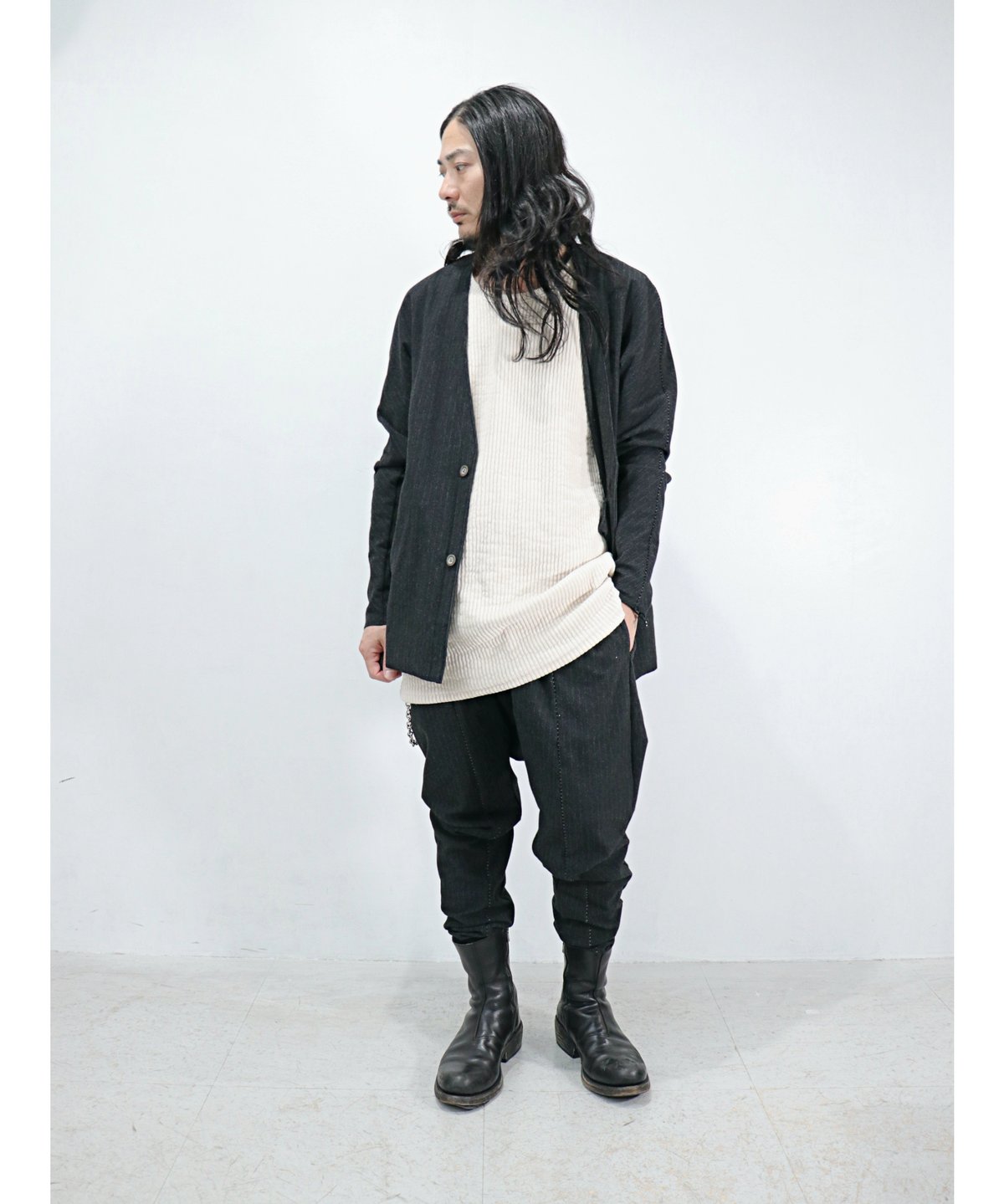 Wir Lineal / 42LA205W116 / ノーカラーカーディドレス Wir Lineal / 42LA205W116 / ノーカラーカーディドレス
