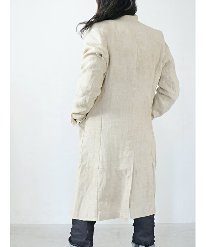 MHL. 13AW Proofed ややこしい Cotton Duster Coat-M