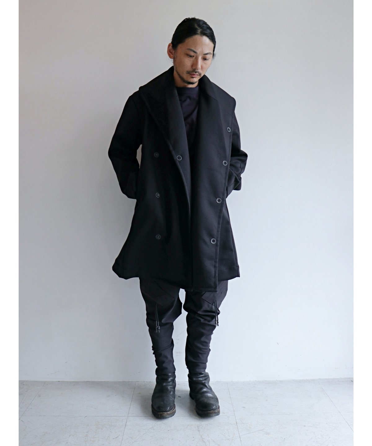 RIPVANWINKLE / RB-635 / P-コートジャージー / BLACK | Ow