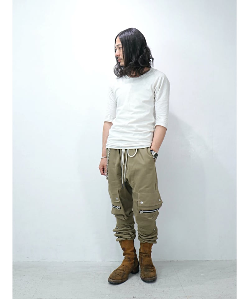A.F ARTEFACT / ag-11063-1 / チノカーゴロングパンツ / BEIGE