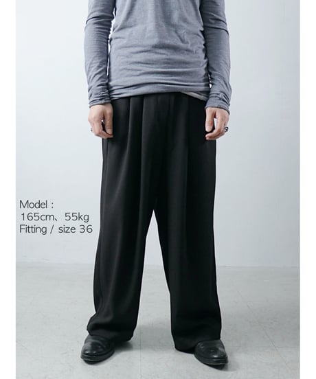 tous les deux ensemble / 311400 / Wide Pants / Black