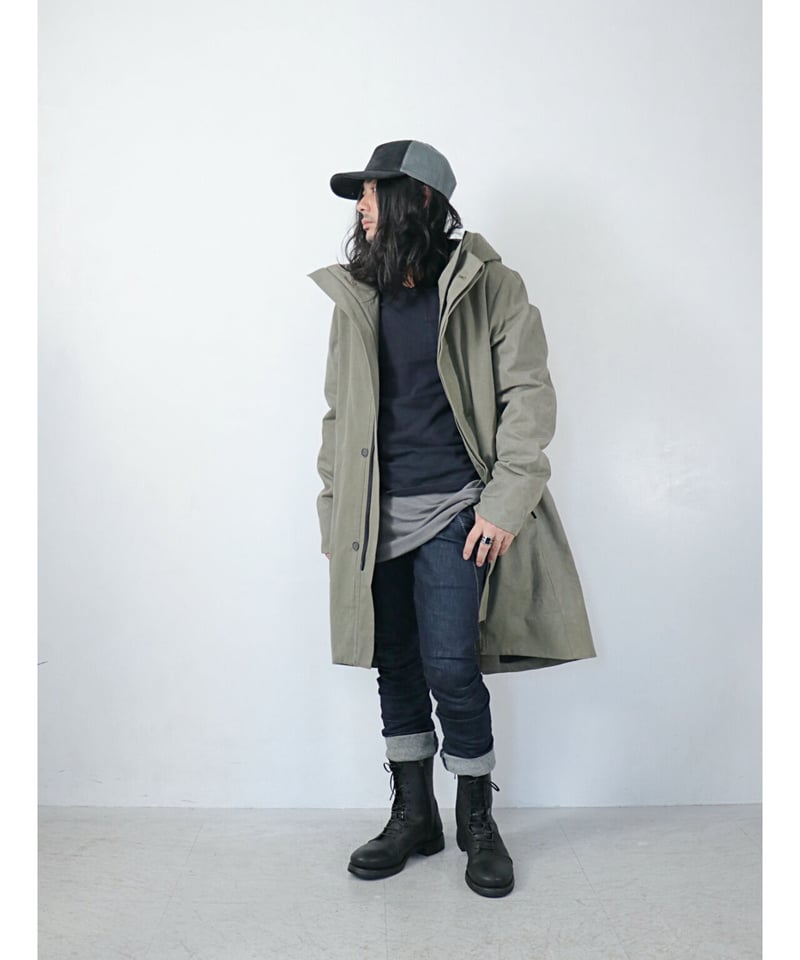 STRUM / STG049-01 / LEATHER MESH CAP / BLACK×