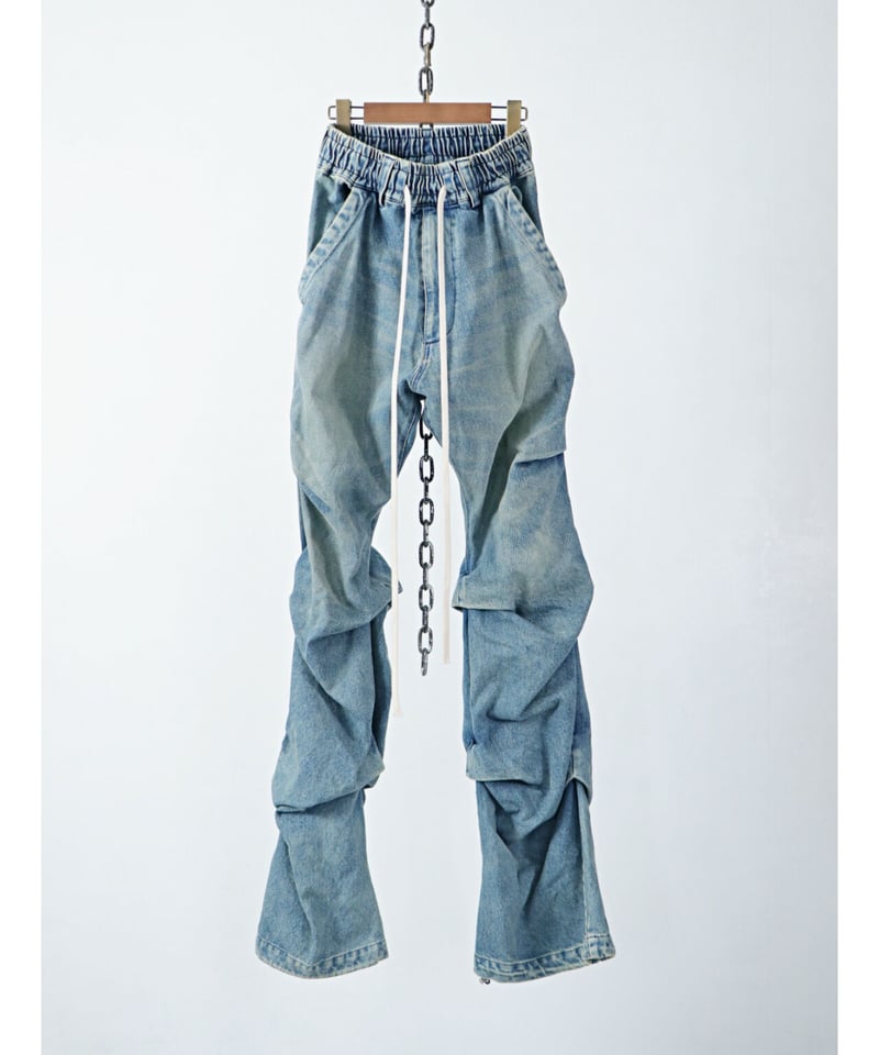 A.F ARTEFACT / ag-8060 / Denim Tuck Slim Baggy A.F ARTEFACT / ag-8060 / Denim Tuck Slim Baggy