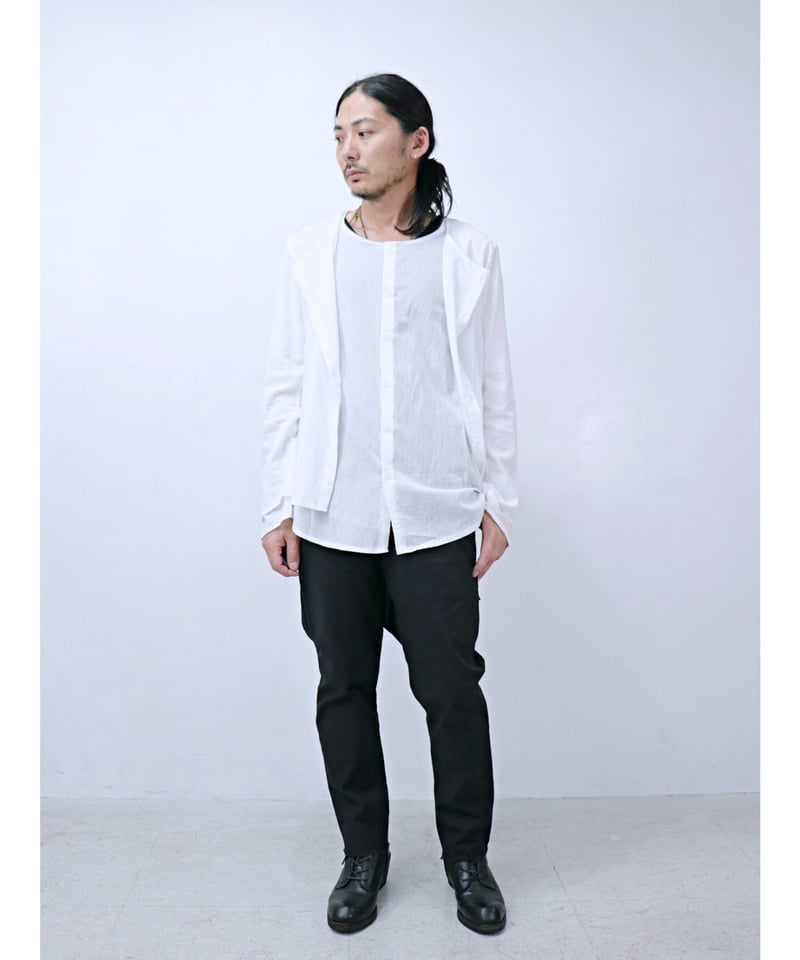 ASKYY / S13 / レイヤードシャツ / WHT | Owls Himeji _ ON