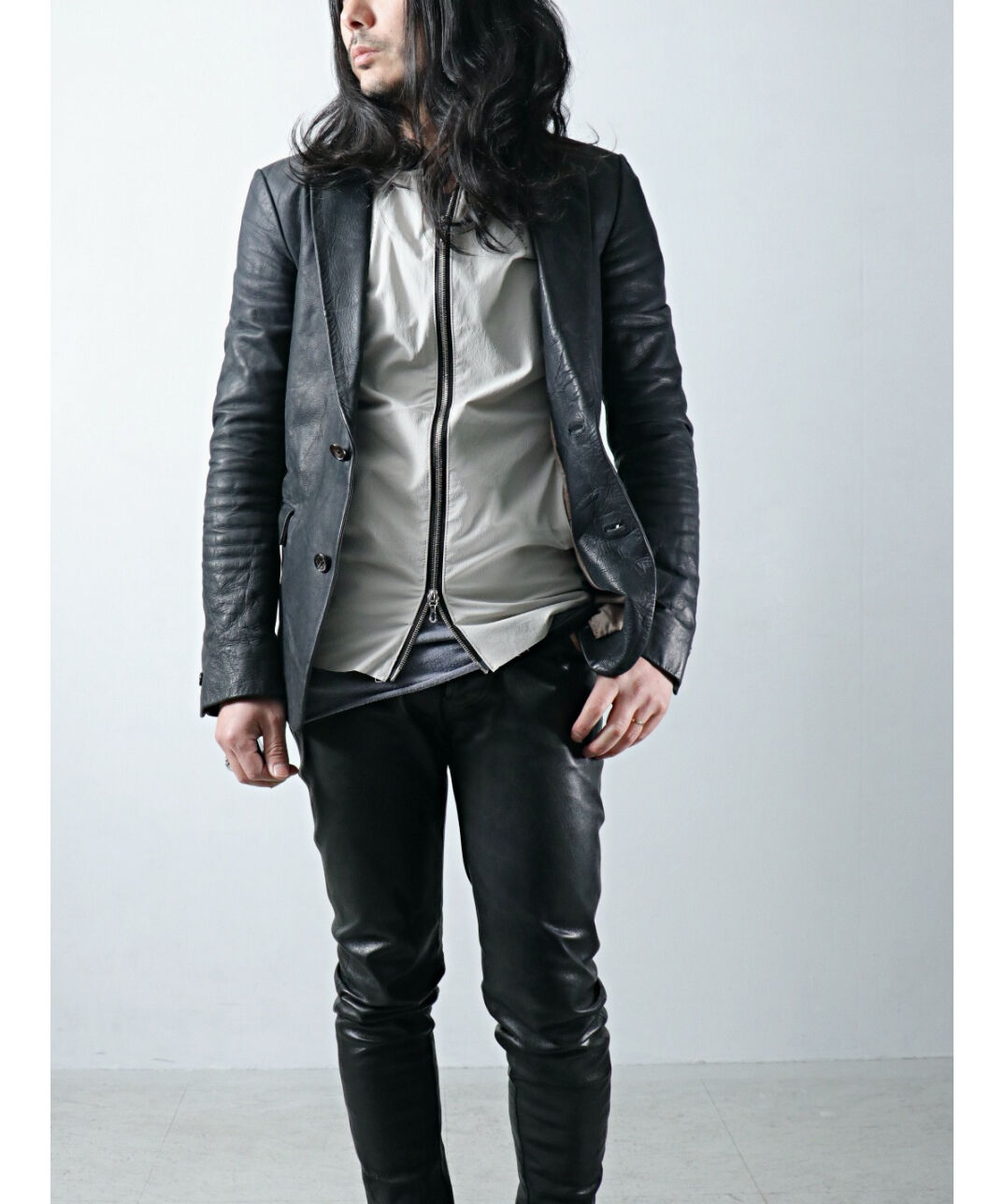 希少サイズ Thee old circus ホースレザーダウンジャケット