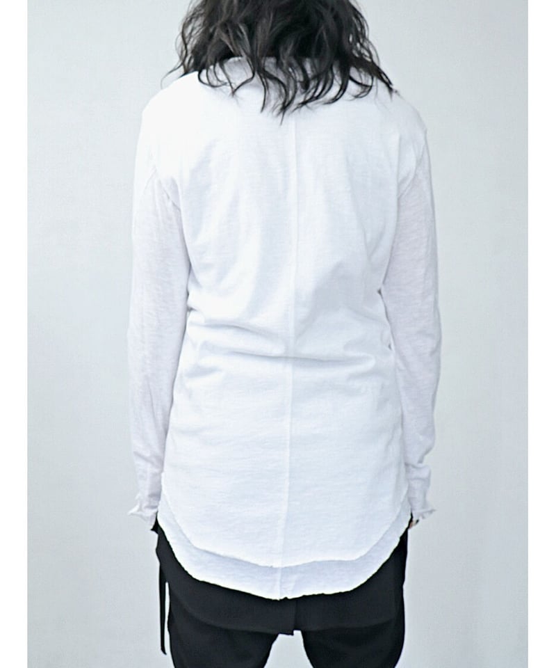 ASKYY / PA21 / LAYERD TUNIC CUTSEW / WHT | Owl ASKYY / PA21 / LAYERD TUNIC CUTSEW / WHT | Owl