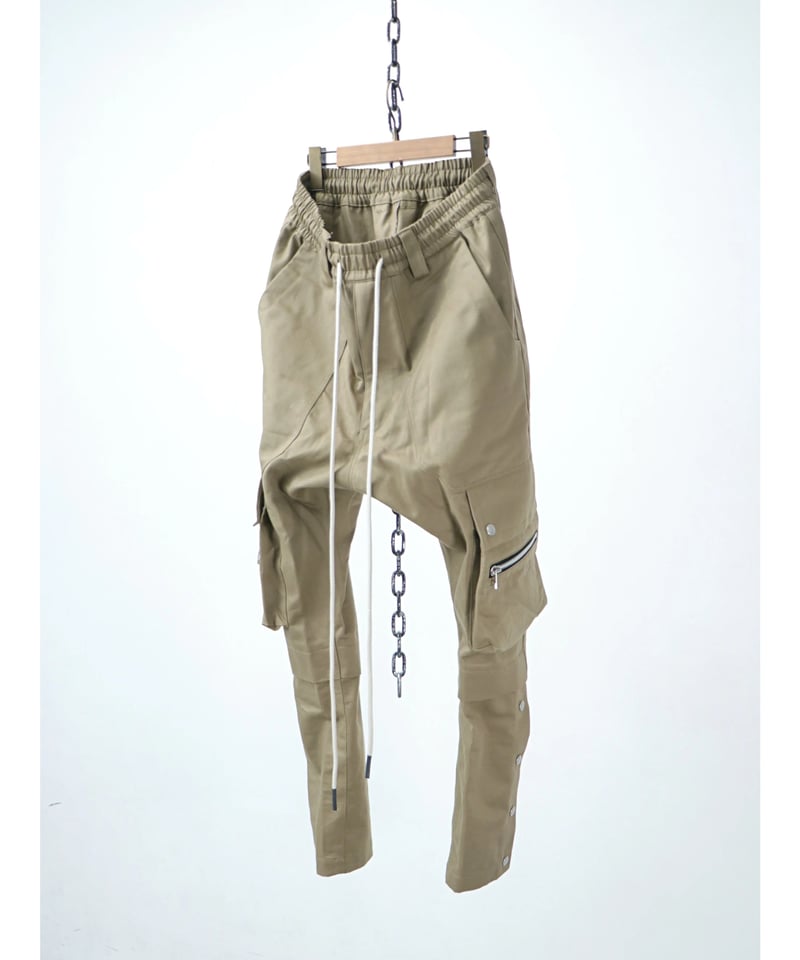 A.F ARTEFACT / ag-11063-1 / チノカーゴロングパンツ / BEIGE