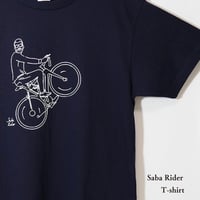 鯖ライダーTシャツ　ネイビー