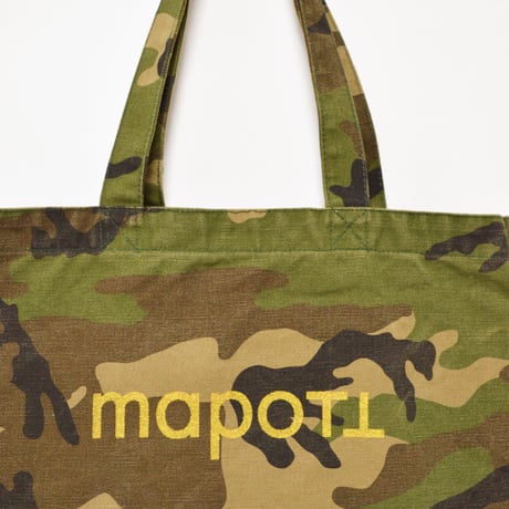 ＭＡＰＯＴＴトート　迷彩（ロゴ 大）