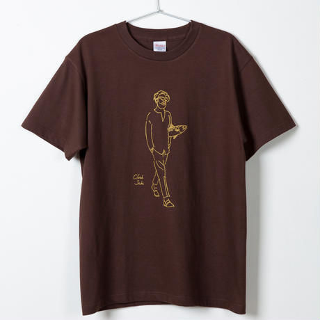 クラッチ鯖Tシャツ　ブラウン