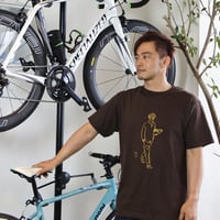 クラッチ鯖Tシャツ　ブラウン