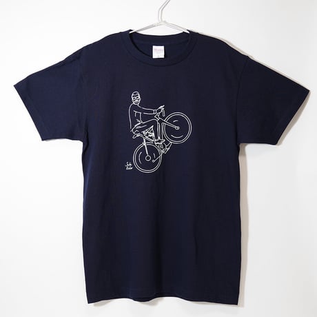 鯖ライダーTシャツ　ネイビー