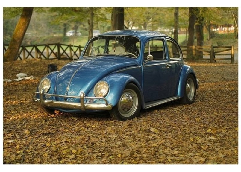 007b 懐かしいフォルクスワーゲン・ビートル（着彩見本付き） | 下絵