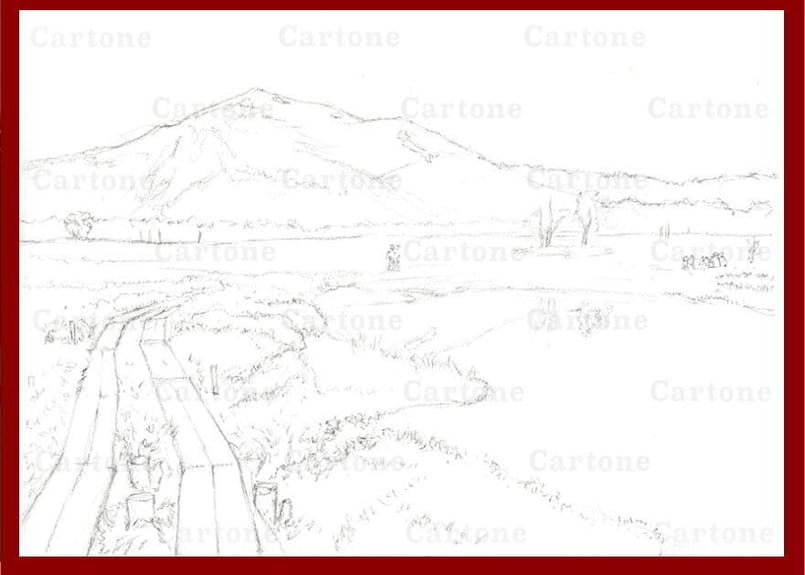 159a 尾瀬《至仏山遠望》 | 下絵工房カルトーネ