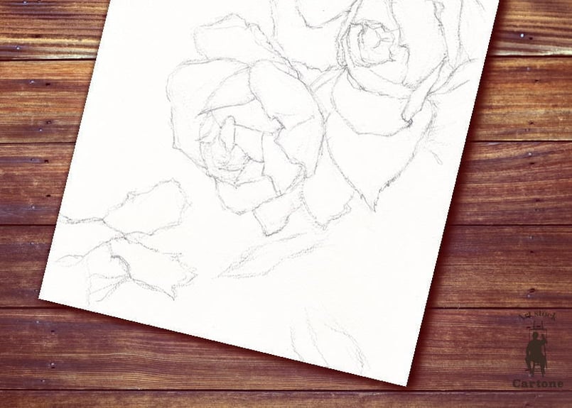 メイ　直筆絵画ハンドクラフトフレーム＆薔薇のランプ　2点おまとめ Tall paint] How to draw a rose with audio lesson - YouTube