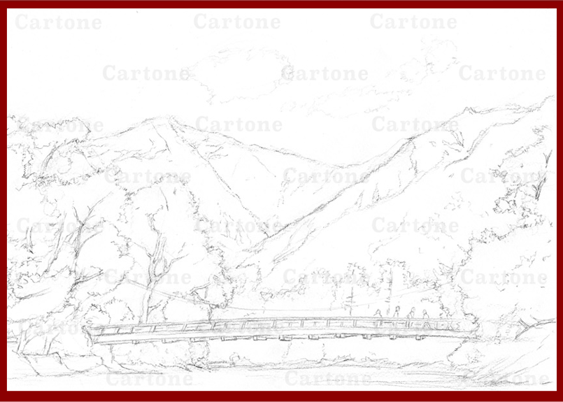 【真作】絵画　油彩10号　晩秋の河童橋　上高地風景画　穂高連峰を望む　Y31 彩りの秋(上高地) Oil on canvas F4(24×33㎝) 紅葉美しい上高地の景色