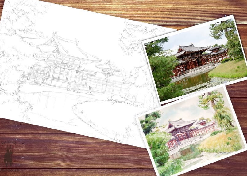 フジミ　平等院鳳凰堂　資料付き 建8 1/150 平等院 鳳凰堂｜FUJIMI－フジミ模型オンライン販売