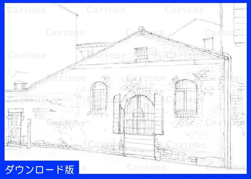 011c ヴェネツィアの古い倉庫 | 下絵工房カルトーネ