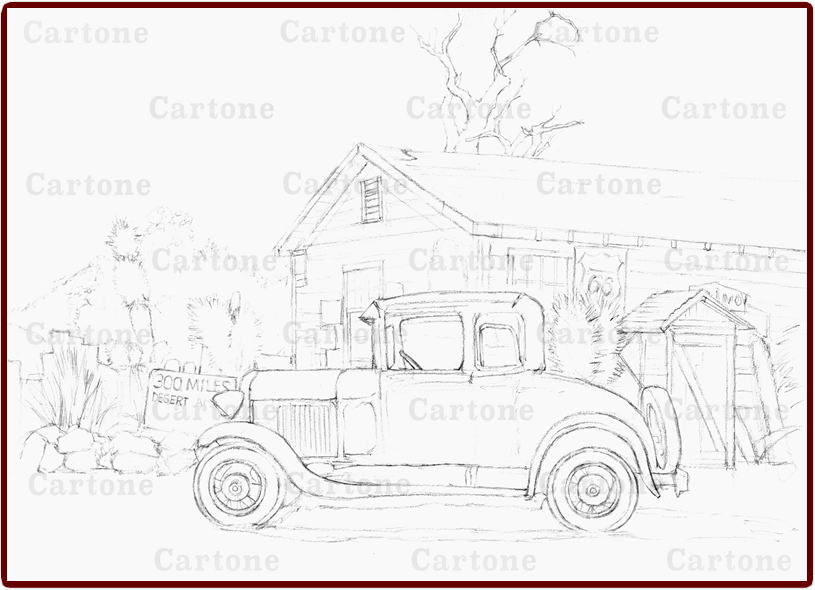 廃材アート　クラシックカー 廃材アート クラシックカー