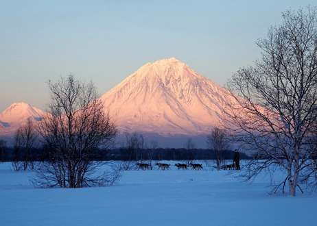 140b 雪山と雪原  （着彩見本付き）
