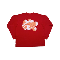 sohi　Box silhouette L/S　Tee   【 kasutera 】- Red