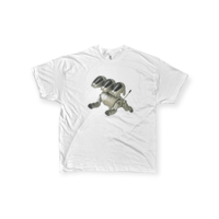 collage art　S/S Tee   【 future and past 】- White