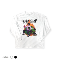 collage art　L/S Tee   【 VRSF  】-   White / Black