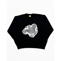 sohi　Box Silhouette CREW SWEAT SHIRT  【 coffee 】- Black
