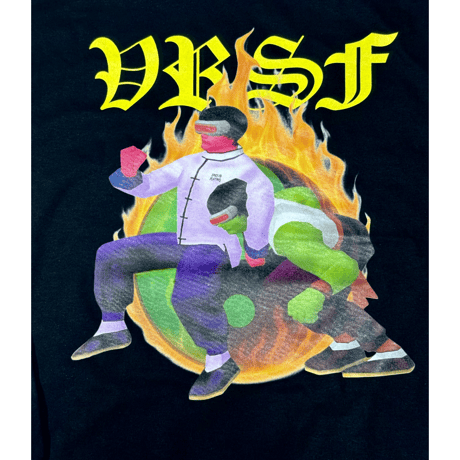 collage art　L/S Tee   【 VRSF  】-   White / Black