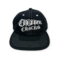 collage art 6 panel mesh cap 【 title ''CC'' 】- Black