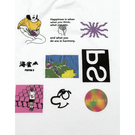 puffins art L/S　Tee   【 This and that 】- 2.color