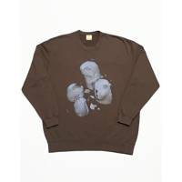 sohi　CREW SWEAT SHIRT  【 horchata 】- Brown