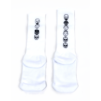 Spook Funny Font Socks