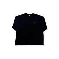 sohi　one point logo　Box silhouette L/S　Tee   【 sohi typography 】- Black / navy