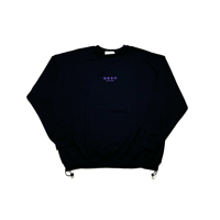 puffins art CREW SWEAT SHIRT  【 Classic Logo 】- Black / Red