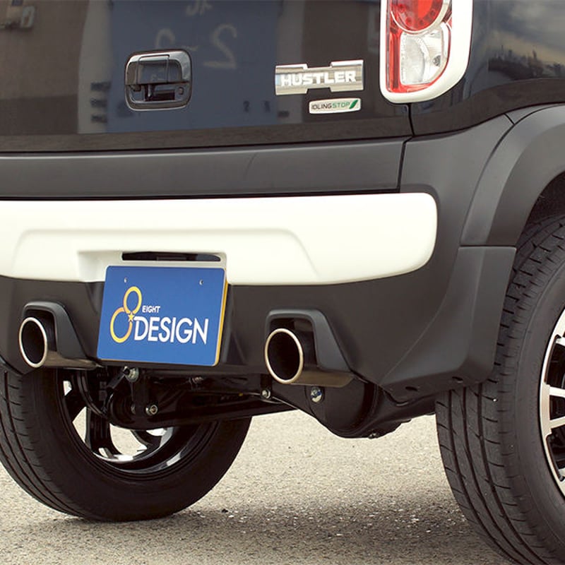 スズキ ハスラー 左右1本出しマフラーカッター | EIGHT-DESIGN