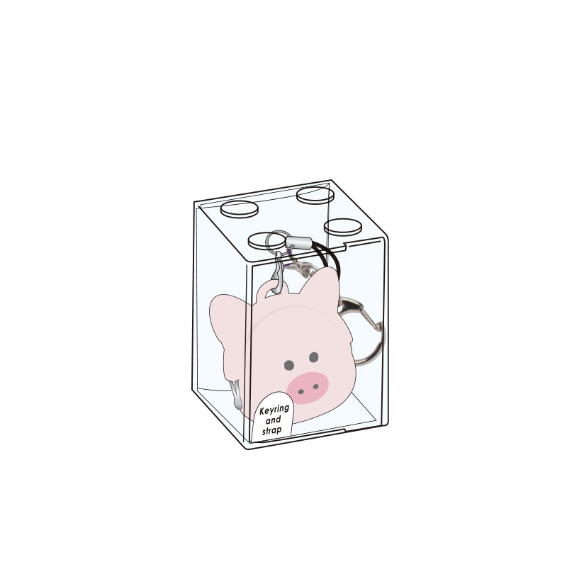 mimi POCHI-Bit Fridnds Keyring and strap ぶたたん |
