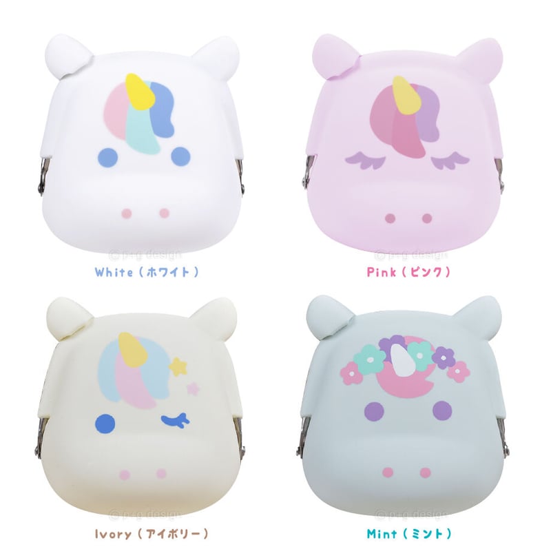 あき ☆ハンドメイドお道具袋 アイスやドーナツ　アイボリーユニコーン mimi POCHI Friends ユニコーン | ピージーデザイン 公式オンラインストア