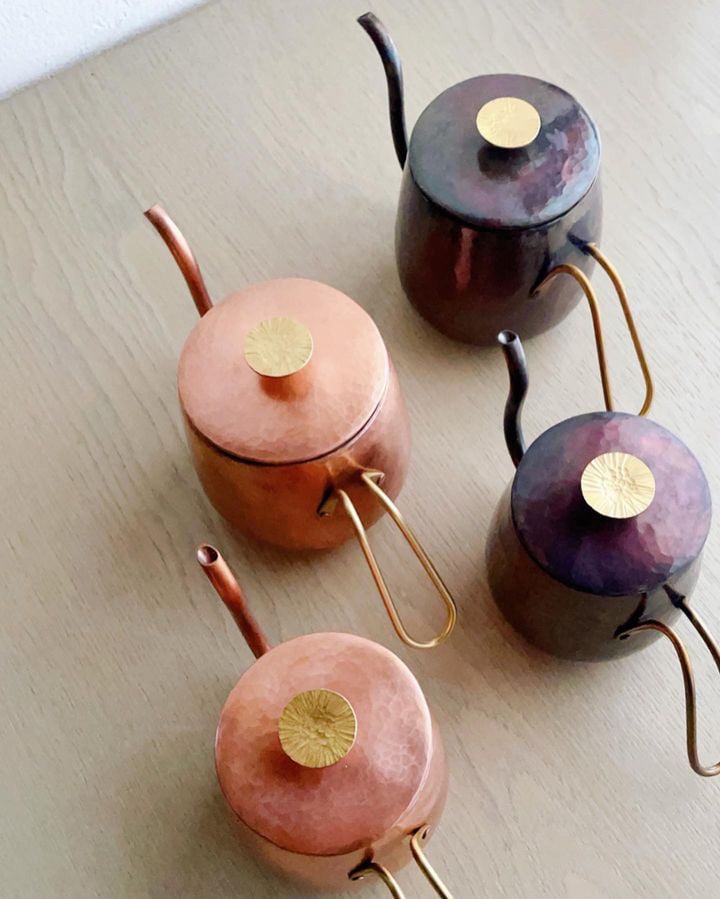 シンプレックス 銅製 ヤカン 笛付き コイル付き