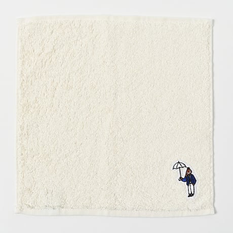 Embroidered patch Hand towel 　[natural]　HEV-24004