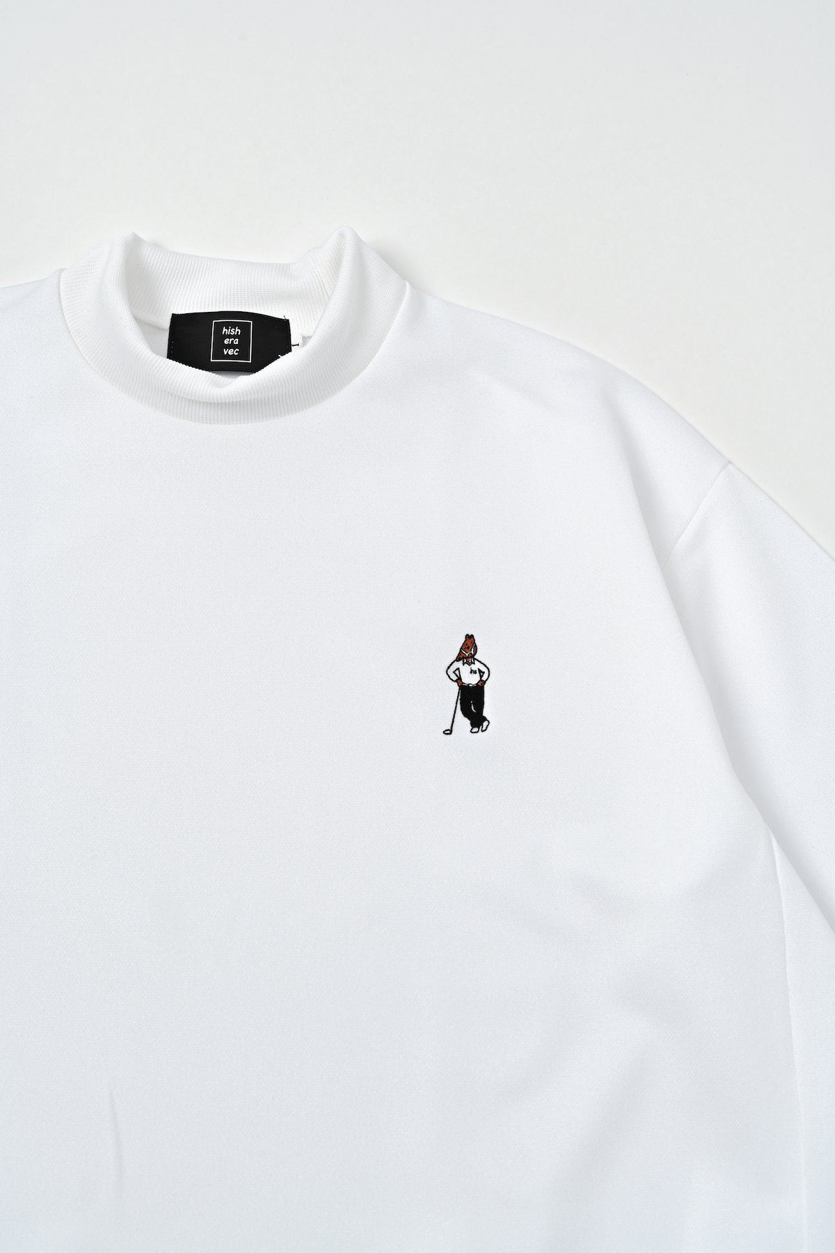 Golfickers tee it up モックネック 長袖　XL ホワイト JIGGYS SHOP（ジギーズショップ） ロンT Tシャツ メンズ トップス