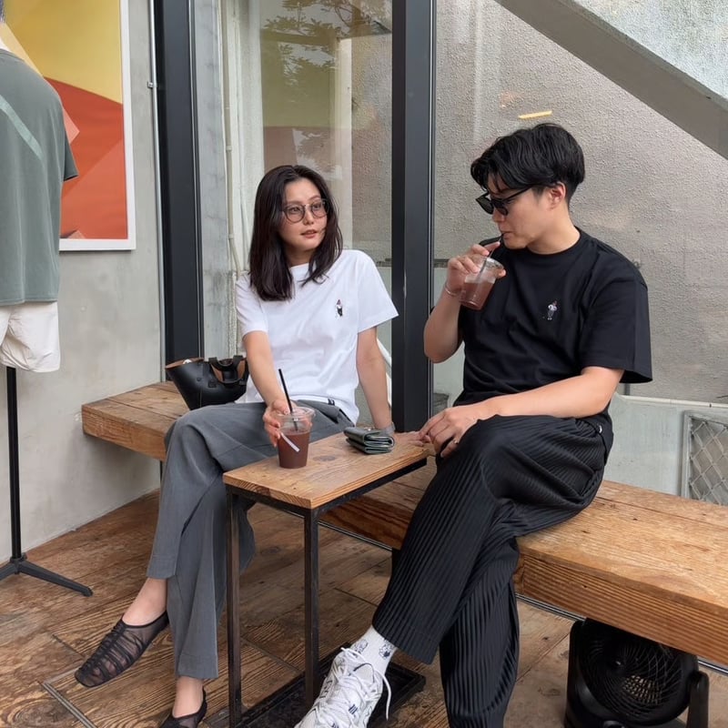 GOLF Embroidery S/S Tee [black] HEV-25016 | hi