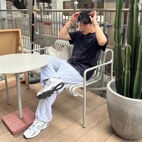 organic cotton  artist house＆♡ S/S Tee 　[NAVY]　HEV-24018