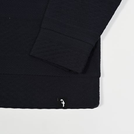jacquard crew sweat 　[NAVY]　HEV-25019