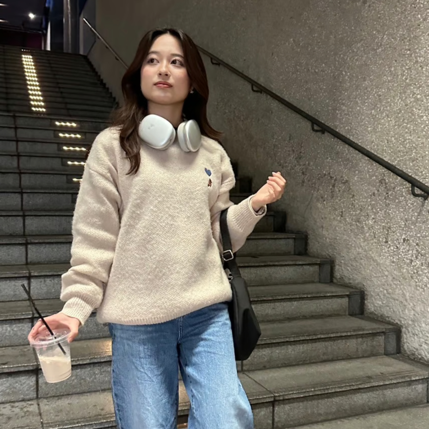 mohair shaggy knit [beige] HEV-24025 | hish era