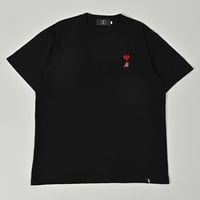 organic cotton artist house＆♡ S/S Tee 　[BLACK]　HEV-24018