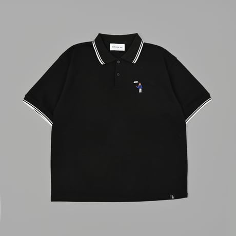 Short sleeve Polo shirt 　[BLACK]　HEV-26006
